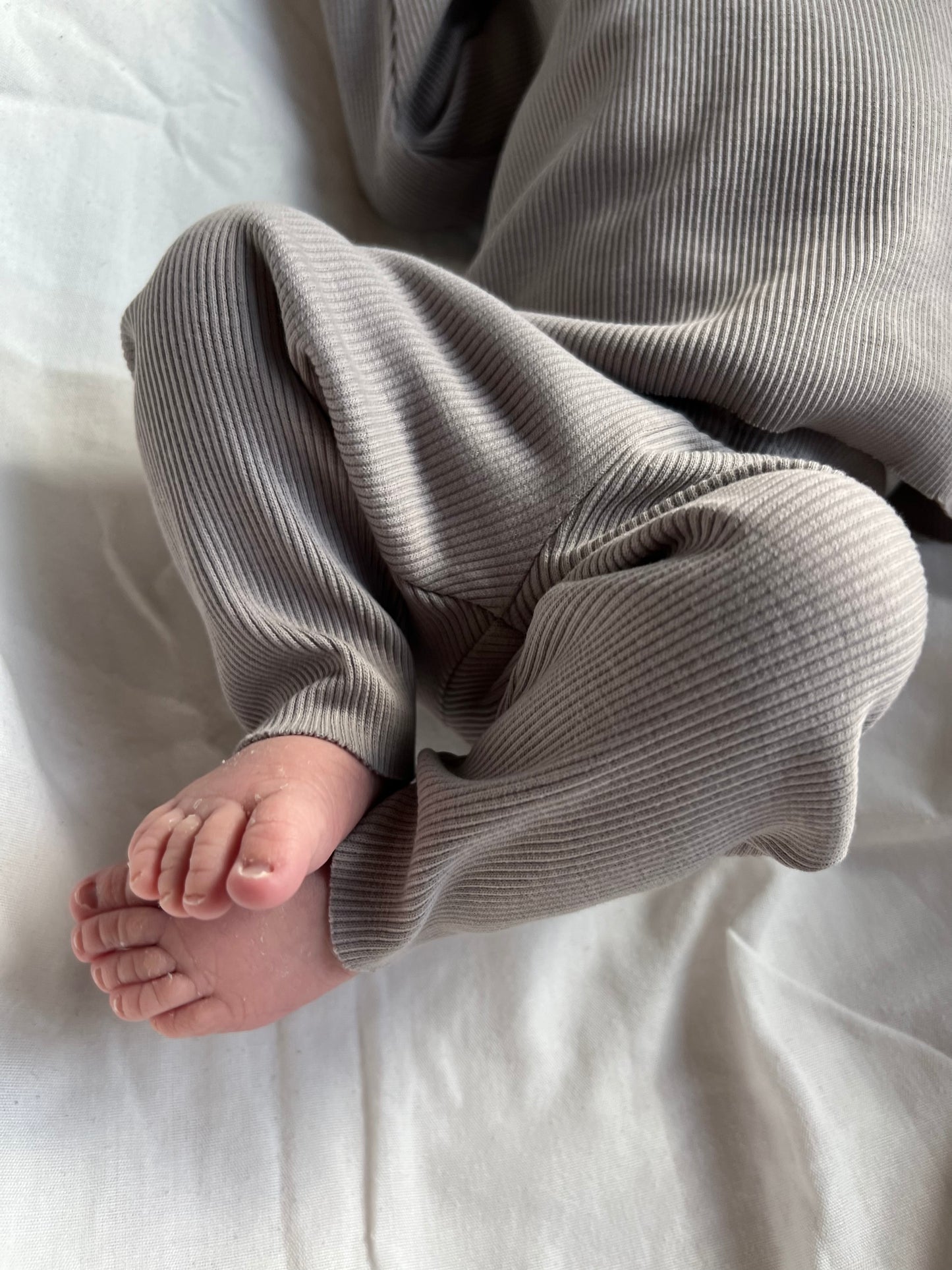RIB SWEATSHIRT SET STONE