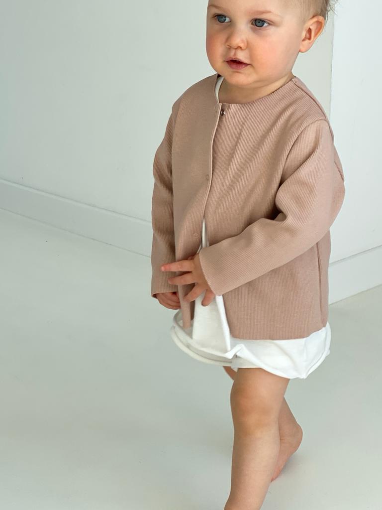 BABY RIB CARDIGAN